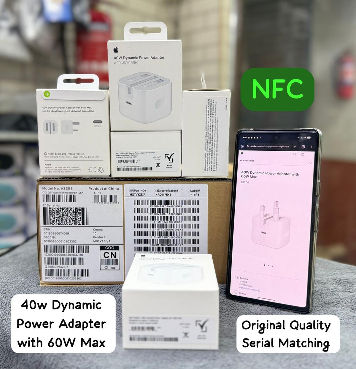 Original Apple 40W Adapter